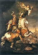 Jerzy Siemiginowski-Eleuter John III Sobieski at the Battle of Vienna Spain oil painting artist